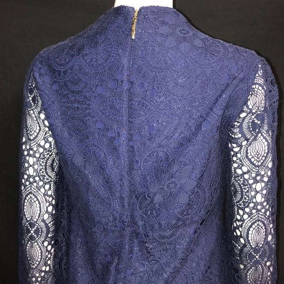 Lily Pulitzer Felicity Dress Navy Lace Size 2 - Picture 4 of 6